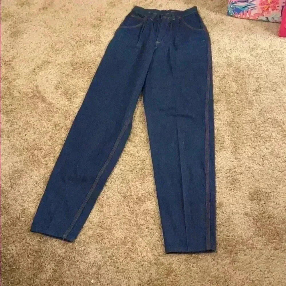 Mom jeans Super high waisted pleated VTG NWT ZIPPER BUSTED